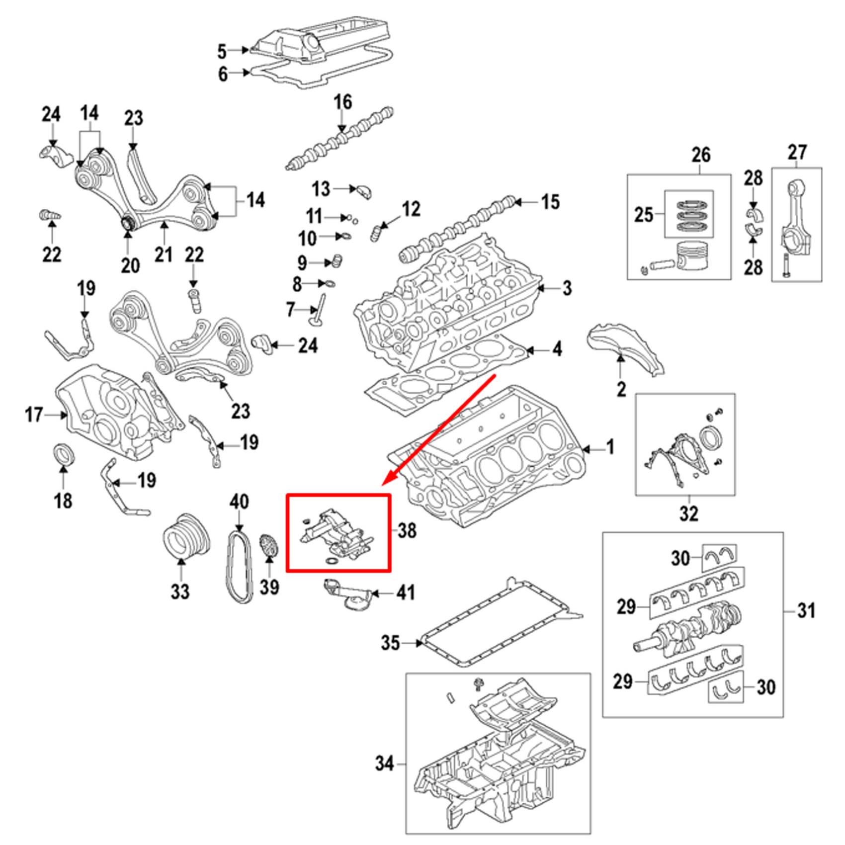 BMW Engine Oil Pump 11417643256